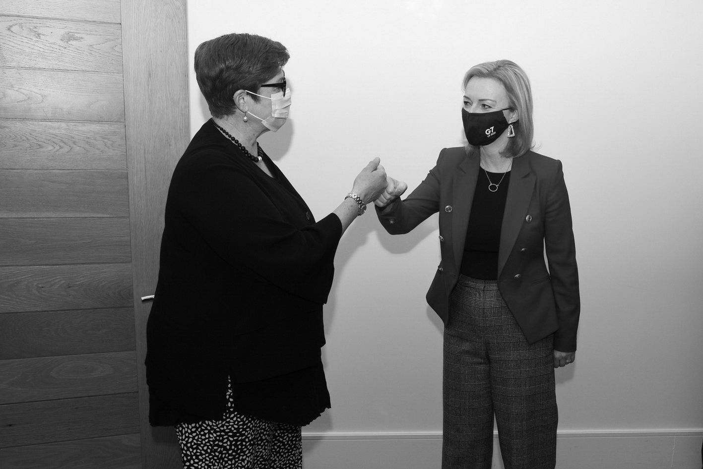 Liz Truss, UK Foreign Secretary and Marise Payne the Australian Minister for Foreign Affairs