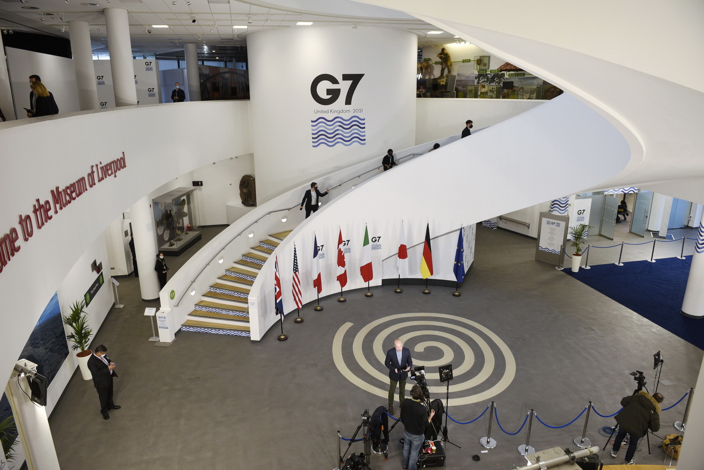 G7 Summit venue in Liverpool 2021 image