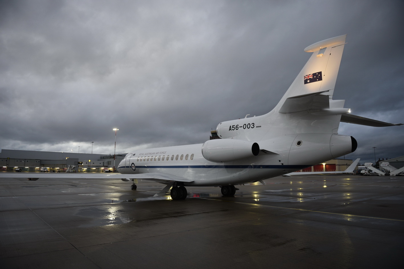 Private jet at JLA Airport for departure from G7 Summit Liverpool image