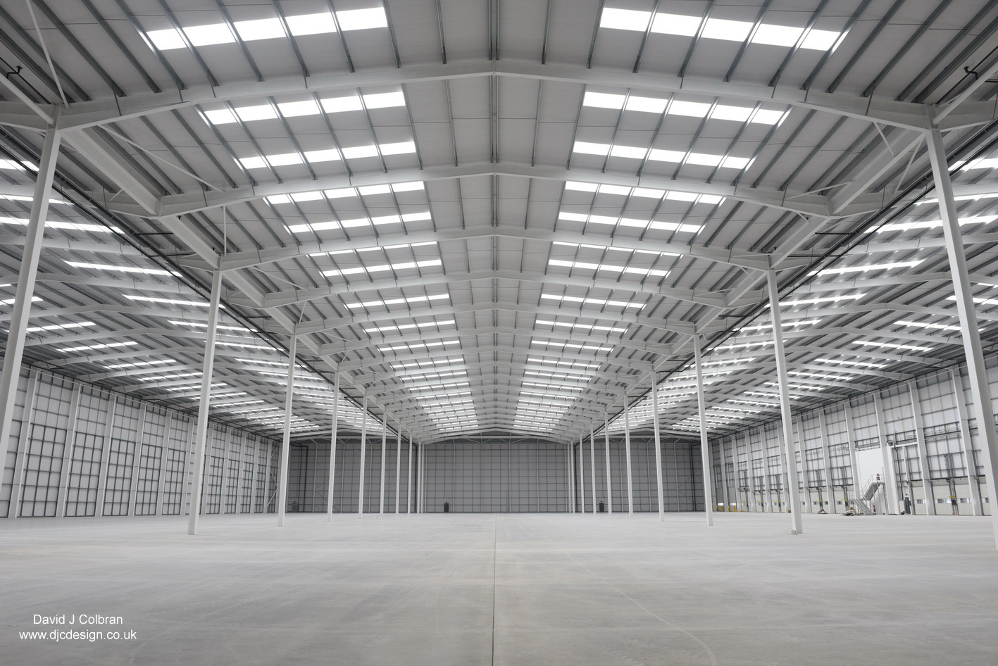 on location photography example - a large empty storage facility