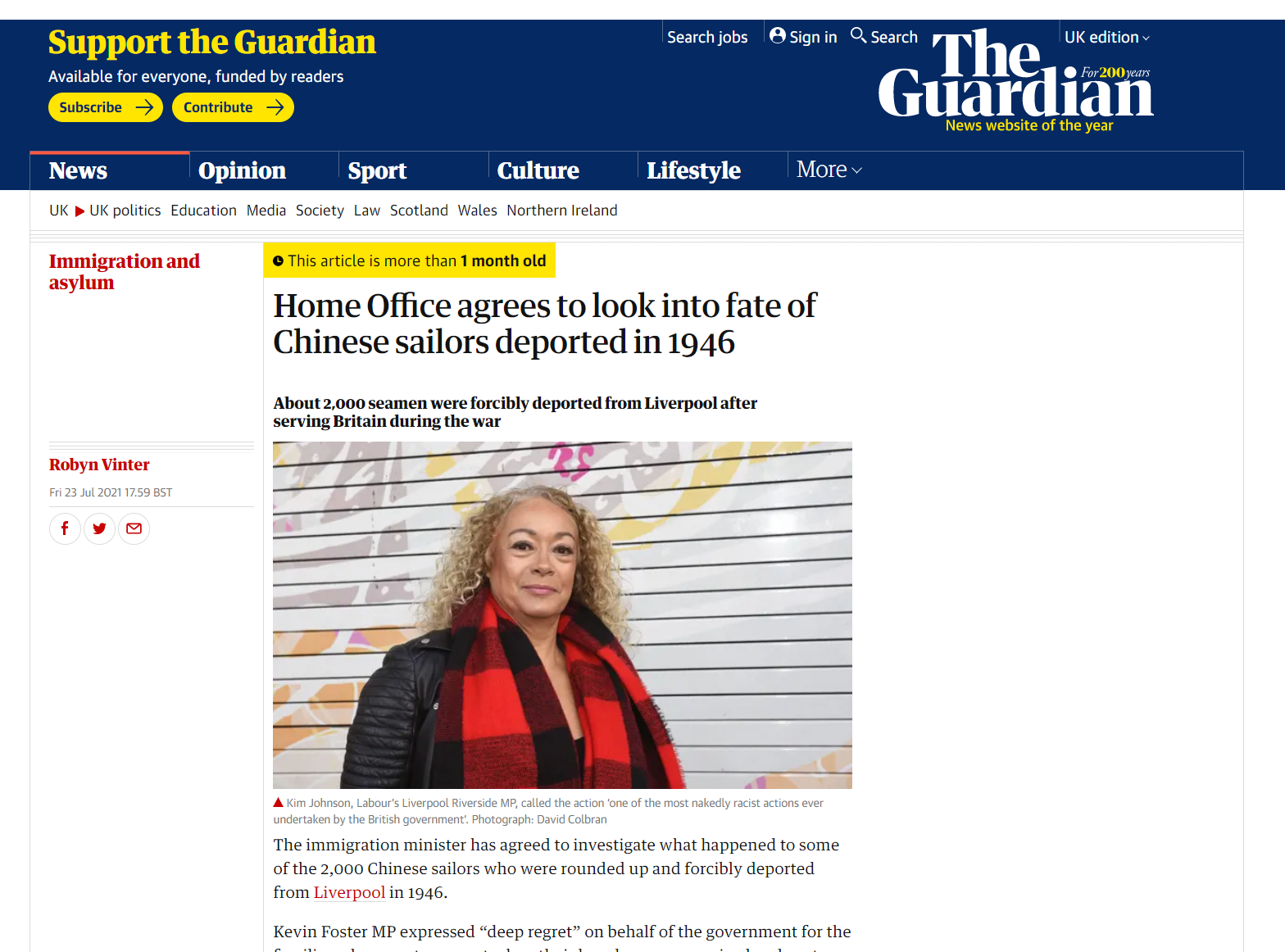 Liverpool press photographer example image in The Guardian
