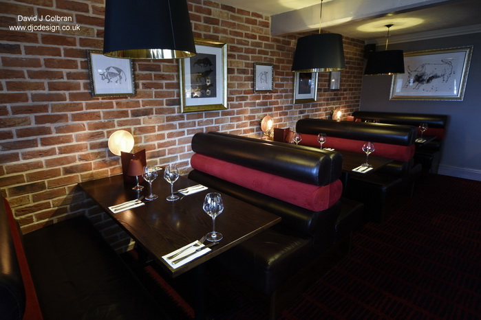 Table area in restaurant refurbishment Merseyside