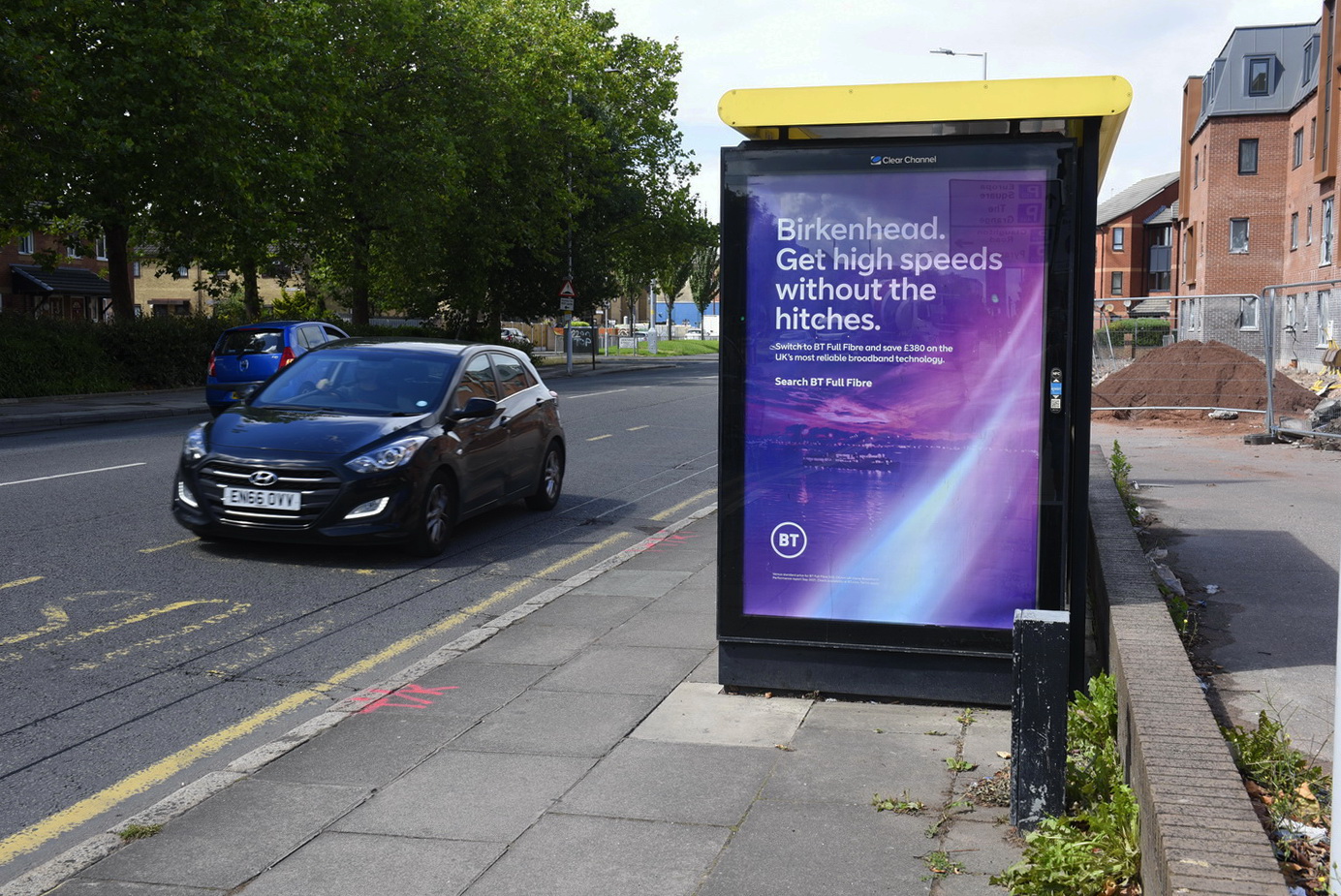 bus shelter advertising in Merseyside photos