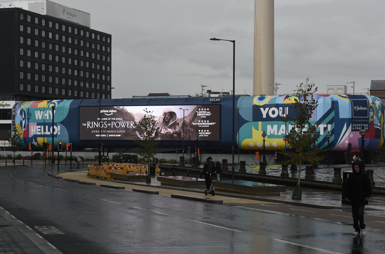 media wall technology advertising in Liverpool photos