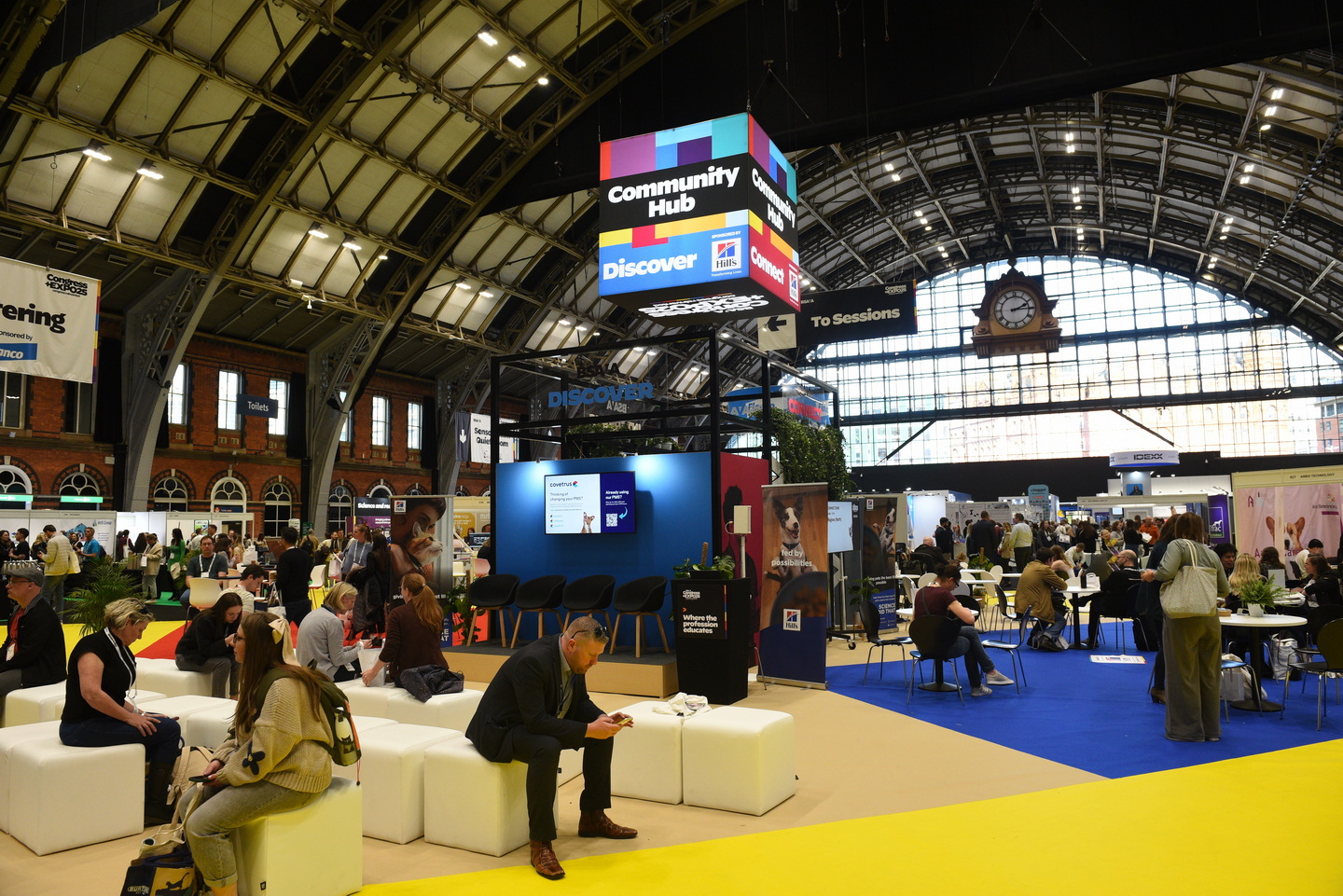 Trade show photography at a large exhibition event