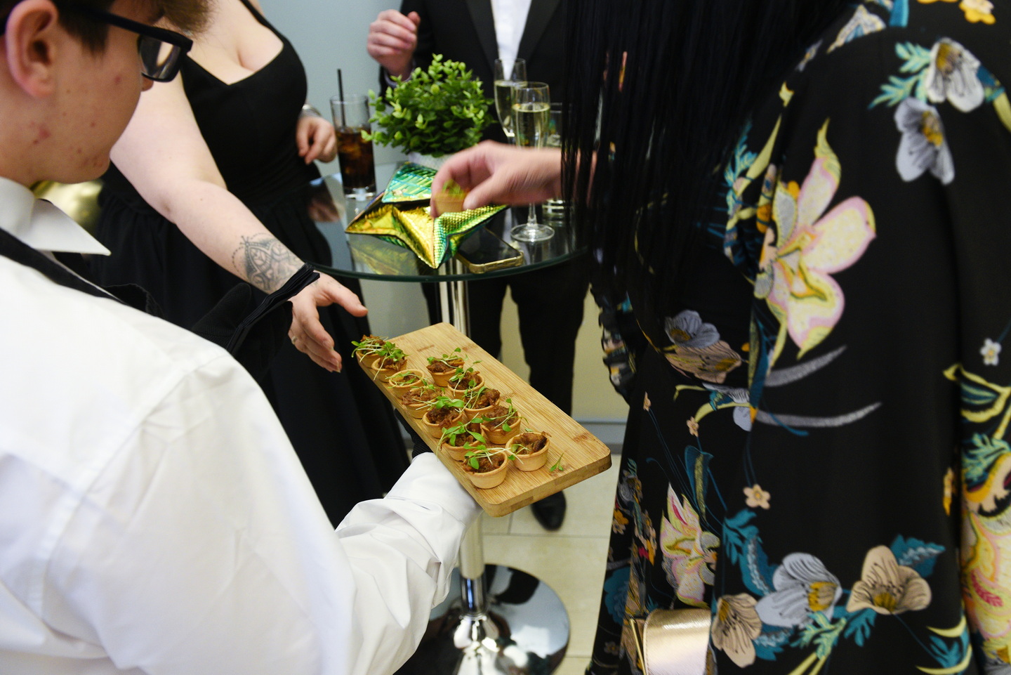 Food photo detail at business reception