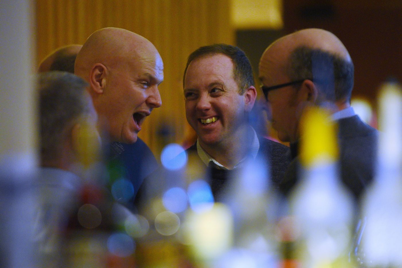 Drinks reception image, colleagues enjoying themselves