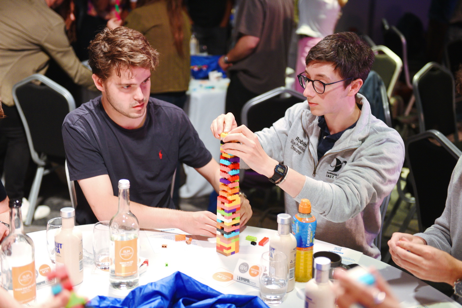 Business team building event