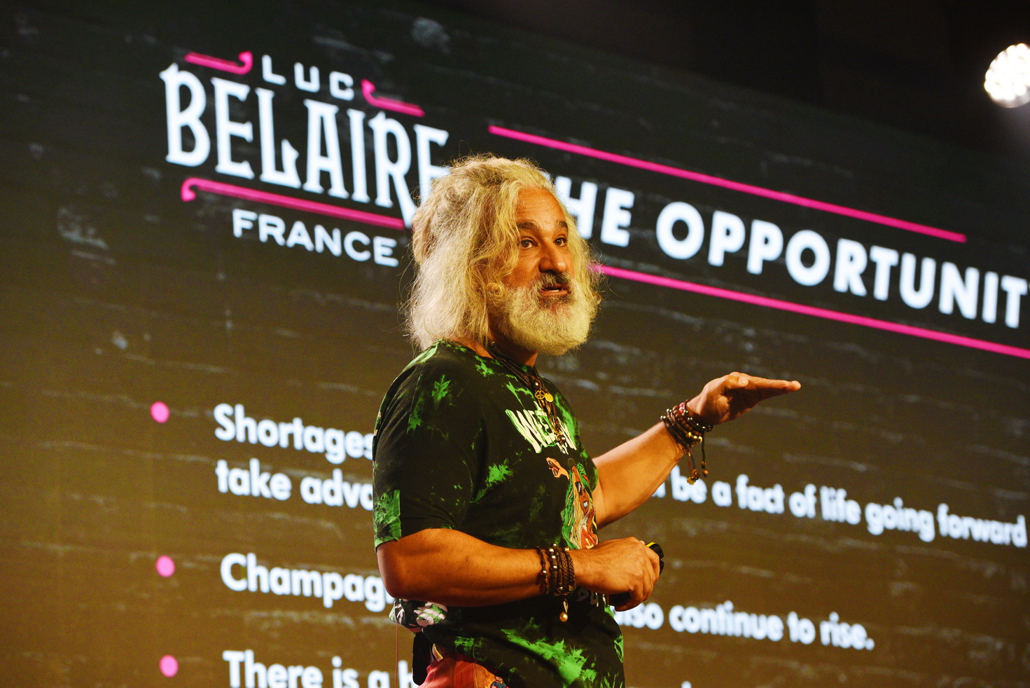 VIP keynote speaker at corporate event