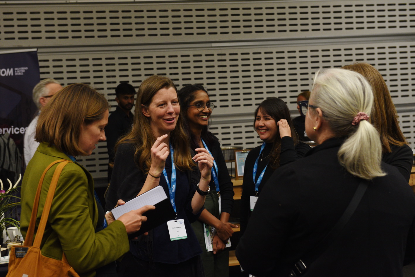 Coffee networking at conference