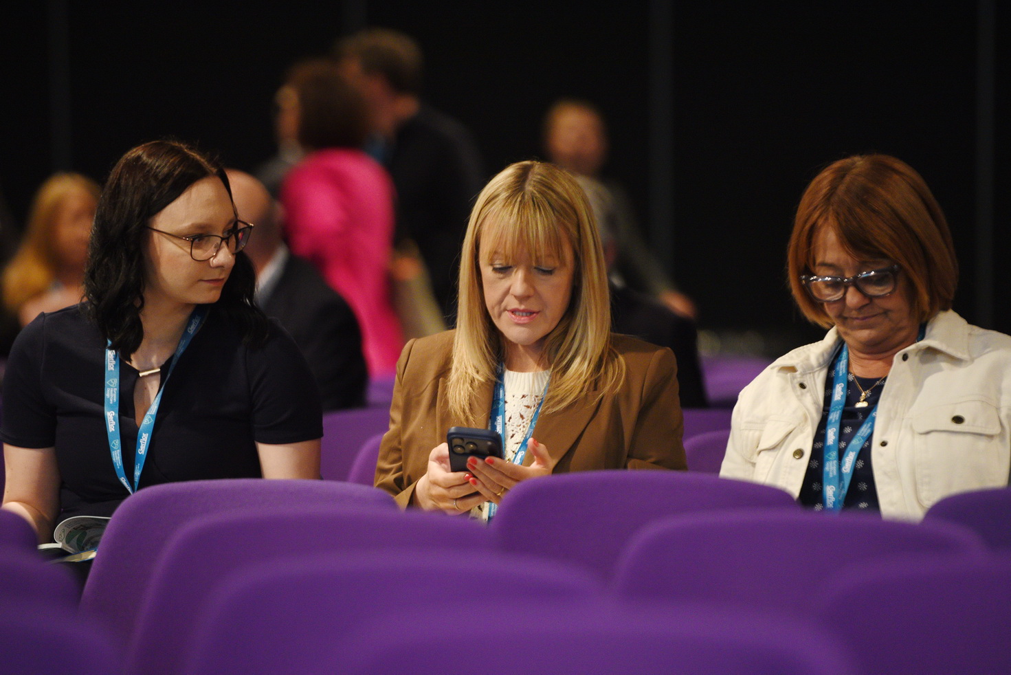 Conference guests relaxing