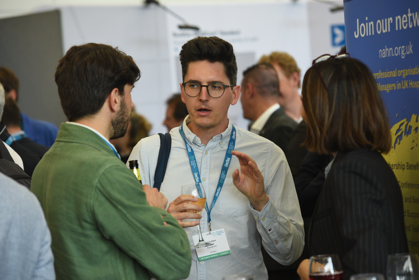 Delegate interaction at conference