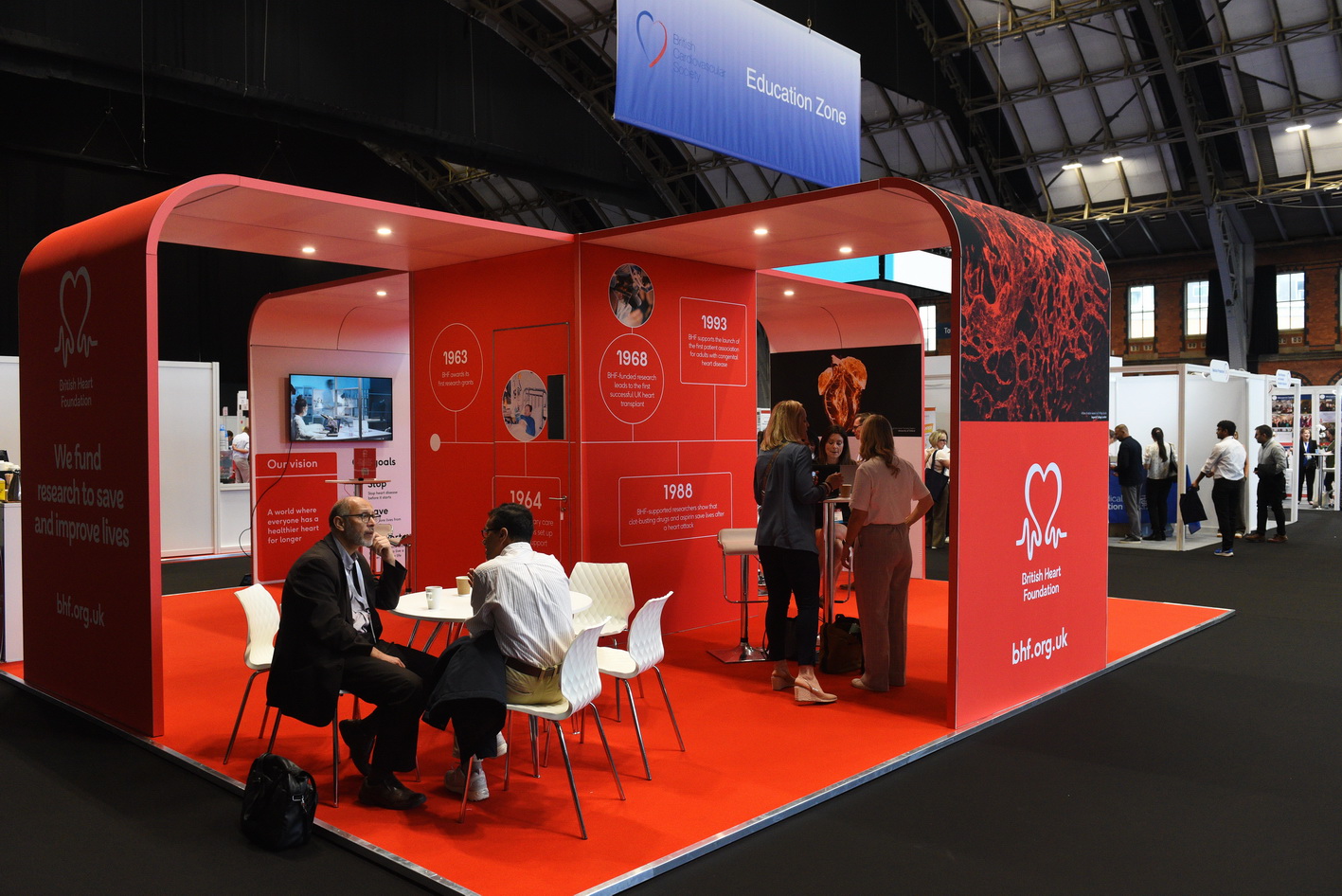 Exhibition stand photography in a conference space