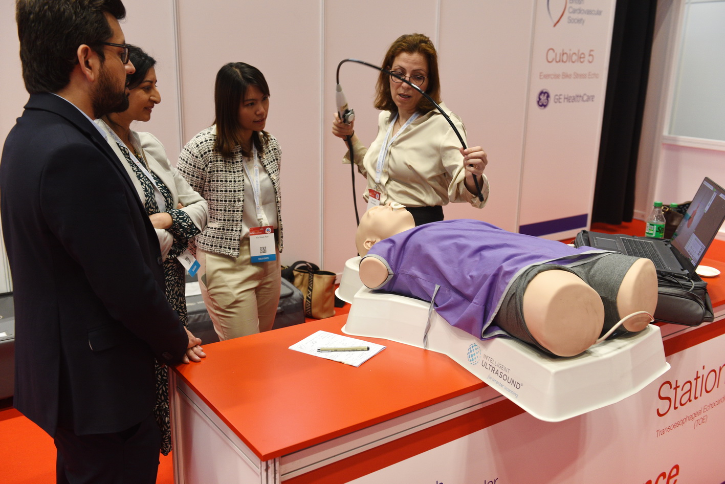 Medical demonstration during a conference
