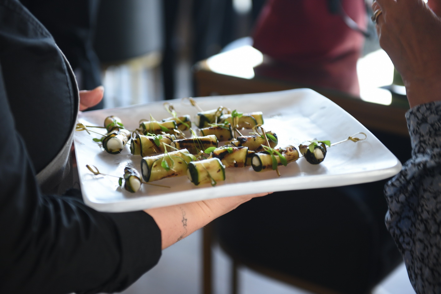 Food photography at a business conference