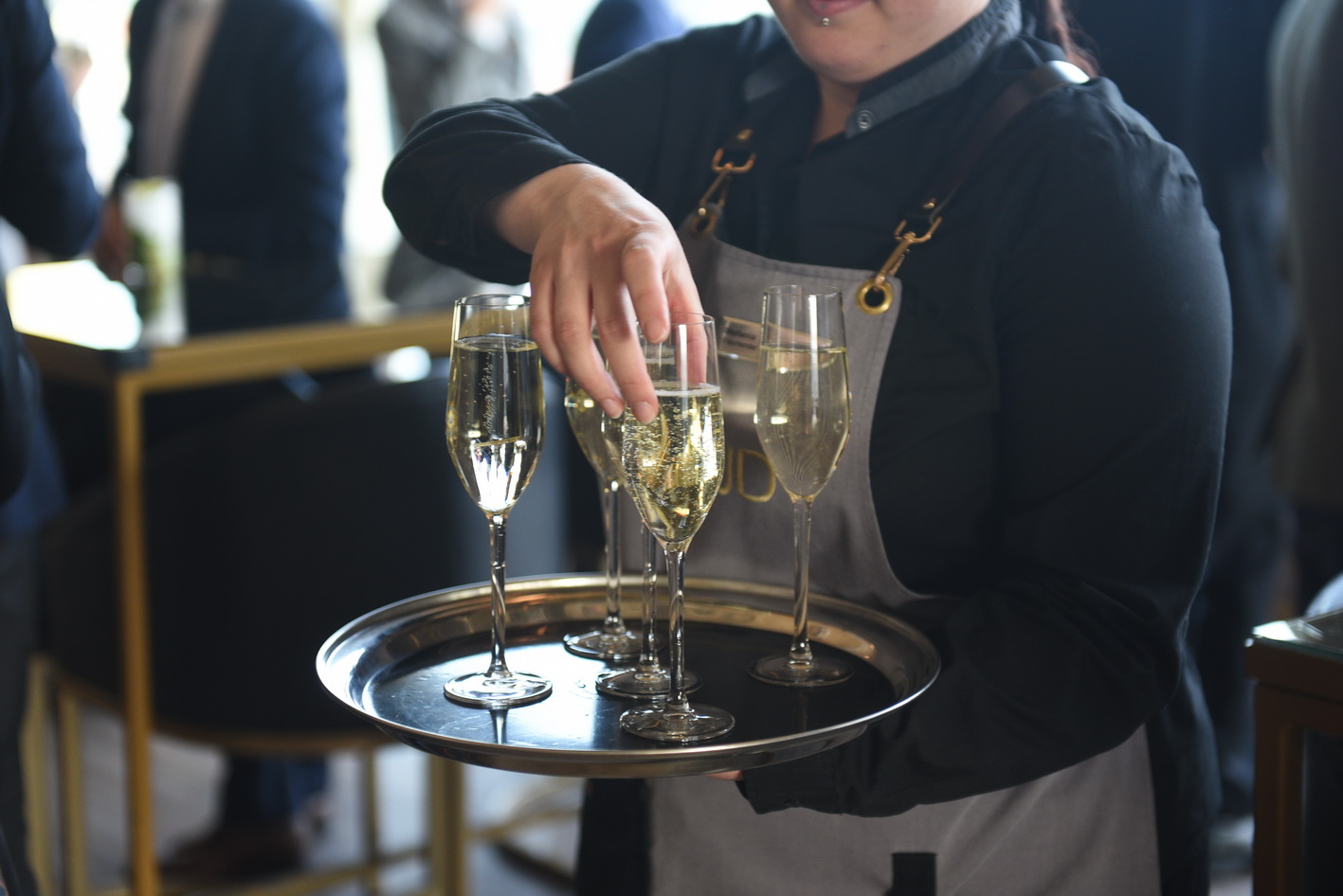 Drinks reception at a business event