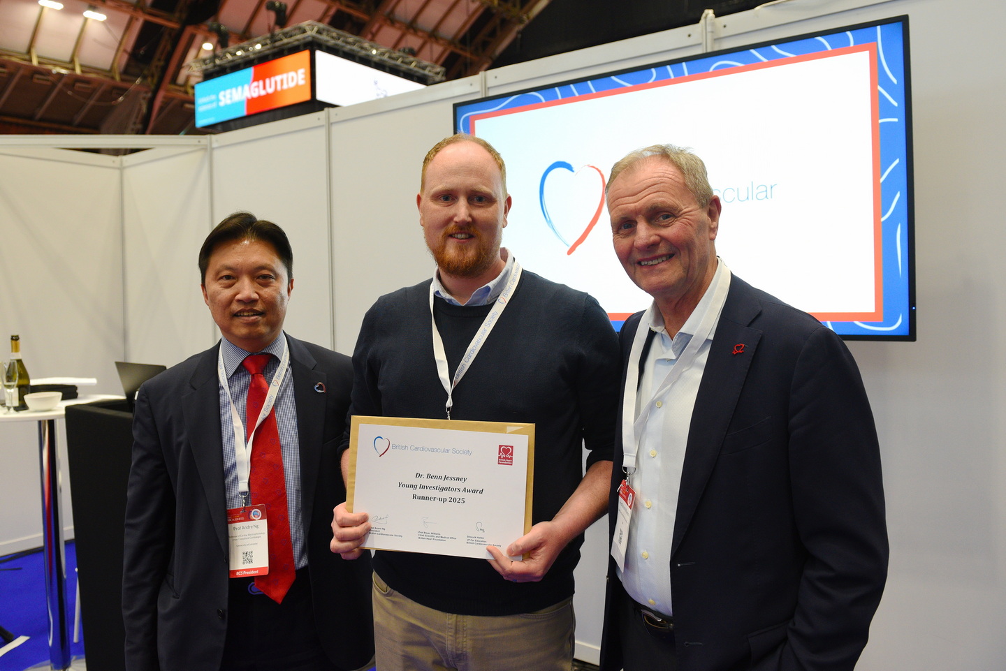 Award presentation at Manchester conference