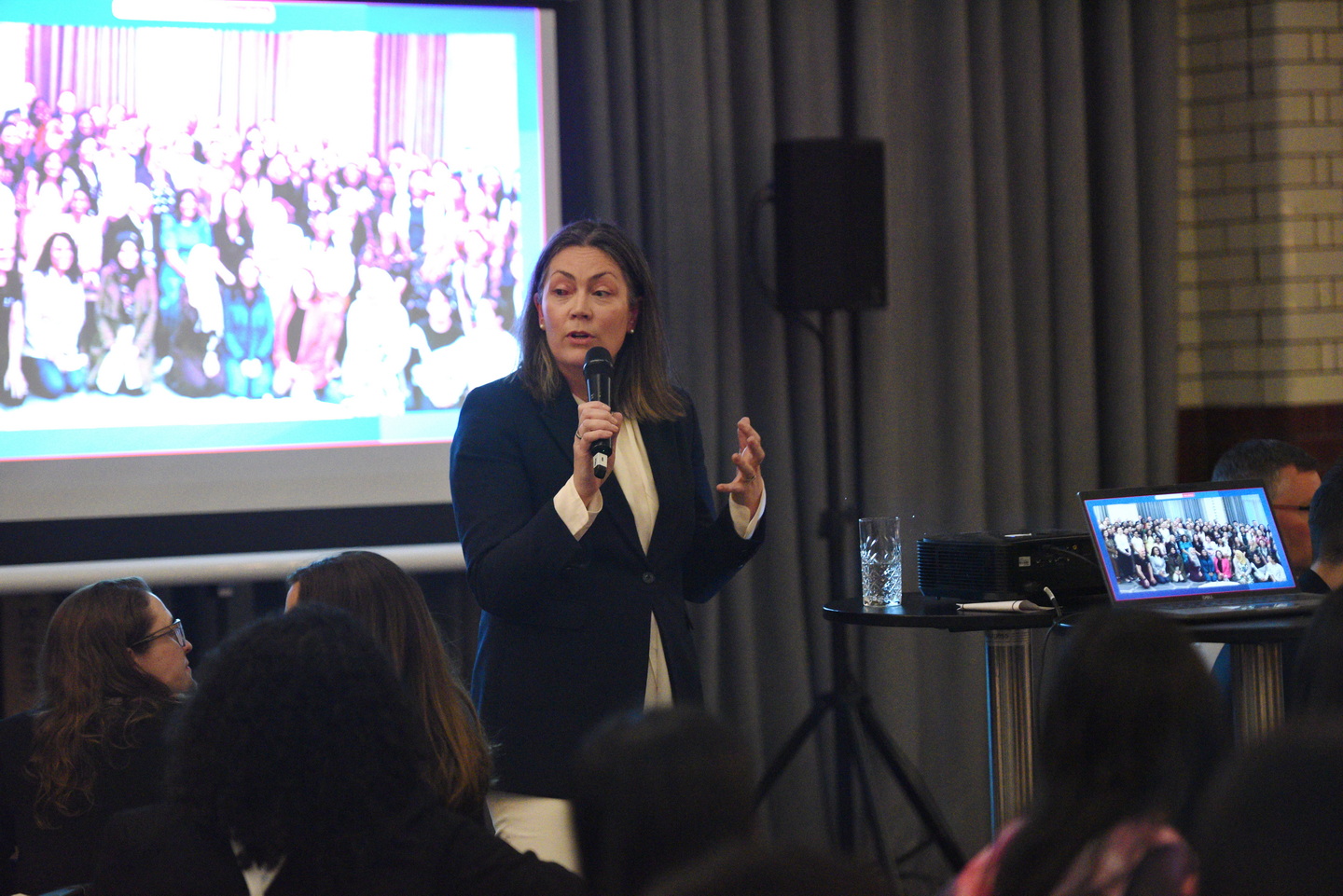 Informal presentation at an evening business event