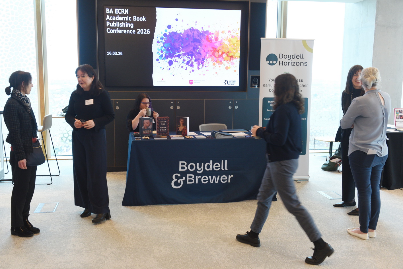 Exhibition stands at conference