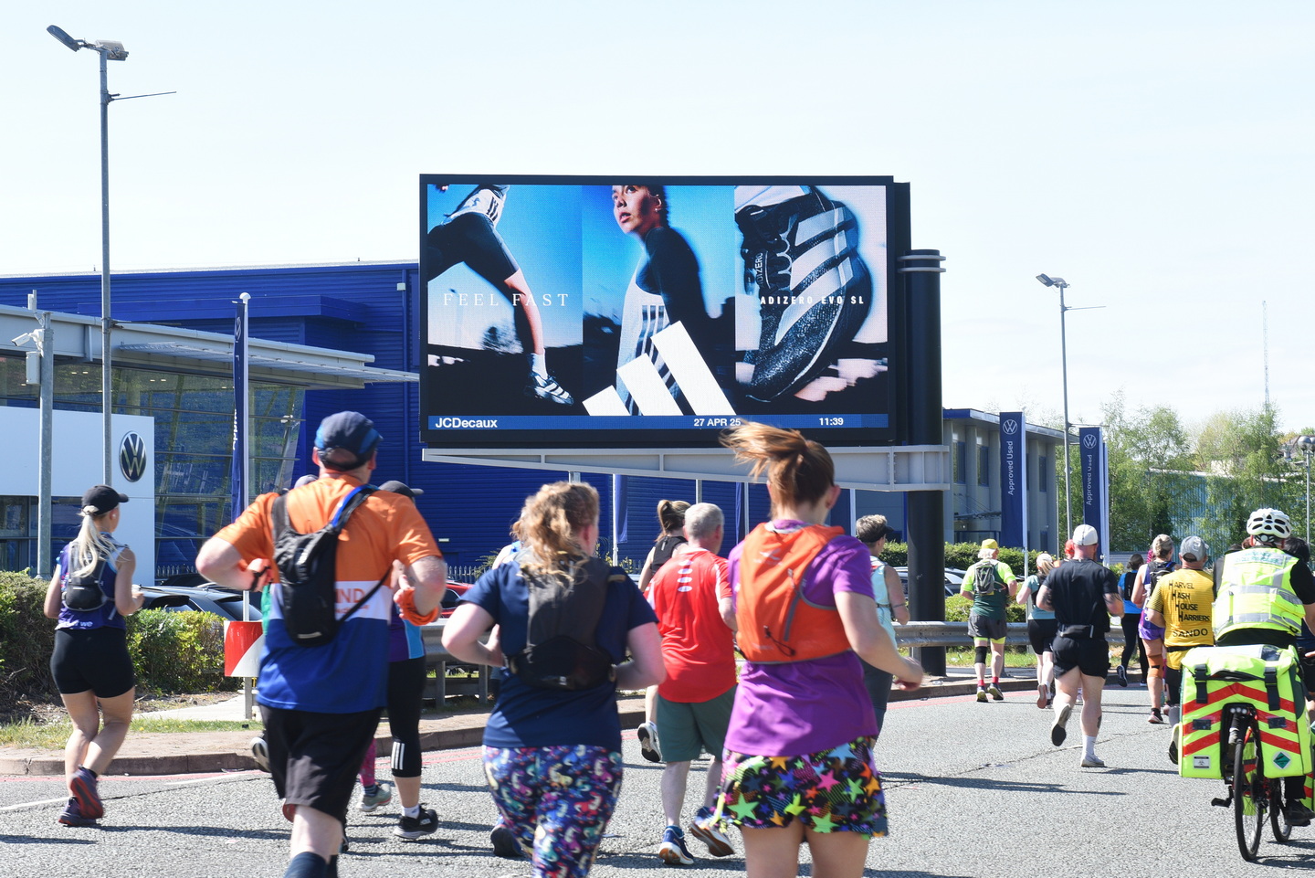 Liverpool professional photographer - ooh advertising Manchester Marathon