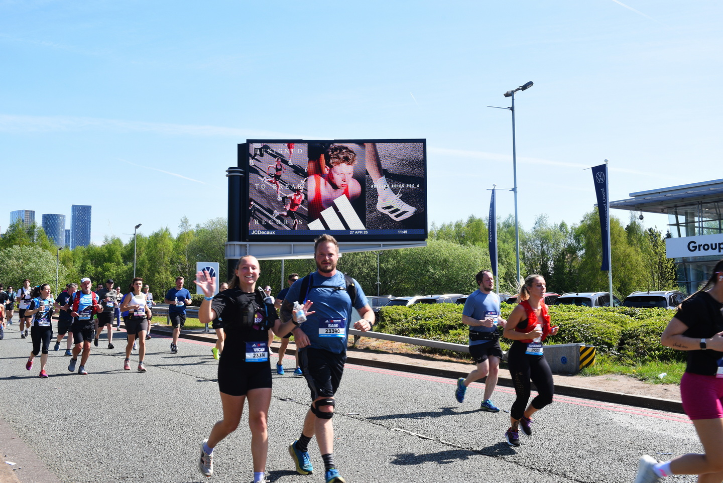 Liverpool professional photographer - ooh advertising Manchester Marathon