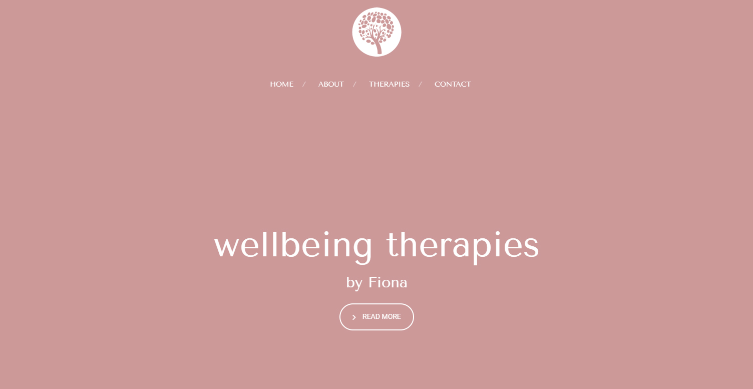 Qualified therapist based in Liverpool web design and logo